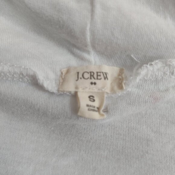 Ladies SZ S J Crew White Cotton Turtleneck - Picture 3 of 3